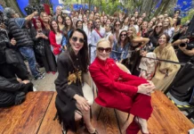 Meryl Streep e Anne Hathaway nel tour messicano de Il Diavolo veste Prada 2.