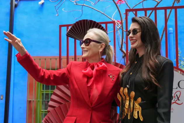 Meryl Streep e Anne Hathaway nel tour messicano de Il Diavolo veste Prada 2.