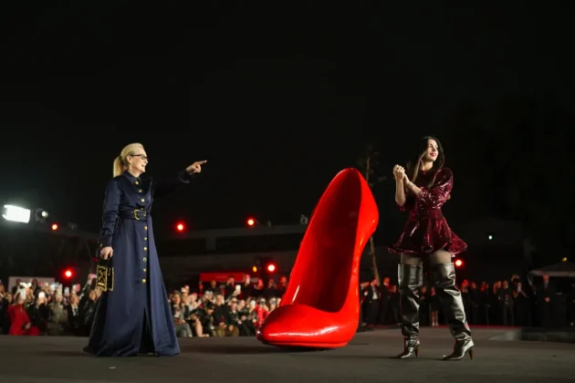 Meryl Streep e Anne Hathaway nel tour messicano de Il Diavolo veste Prada 2.