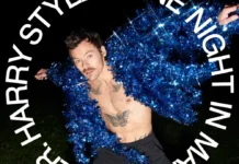 Harry Styles nel poster dell'evento Kiss All the Time. Disco, Occasionally.