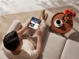 Una foto dello smartphone pieghevole OPPO Find N6.
