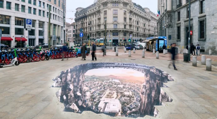 L'installazione dedicata alla serie Paradise creata da Fabio Giampietro.