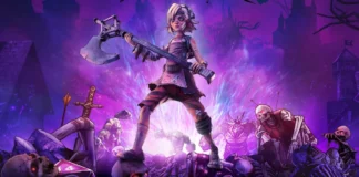 Il poster del gioco Tiny Tina’s Assault on Dragon’s Keep: A Wonderlands One-Shot.
