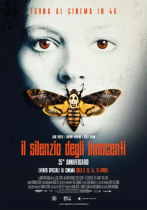 Il poster del ritorno in 4K ne cinema del film Il silenzio degli innocenti.