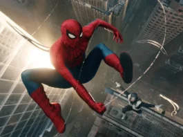 Il supereroe Spider-Man nel film Spdier-Man: Brand New Day.