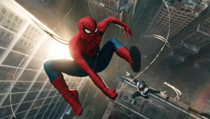 Il supereroe Spider-Man nel film Spdier-Man: Brand New Day.