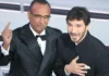 Carlo Conti e Stefano De Martino a Sanremo 2026.
