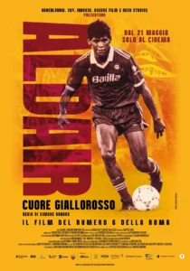 Il poster del documentario Aldair. Cuore giallorosso.