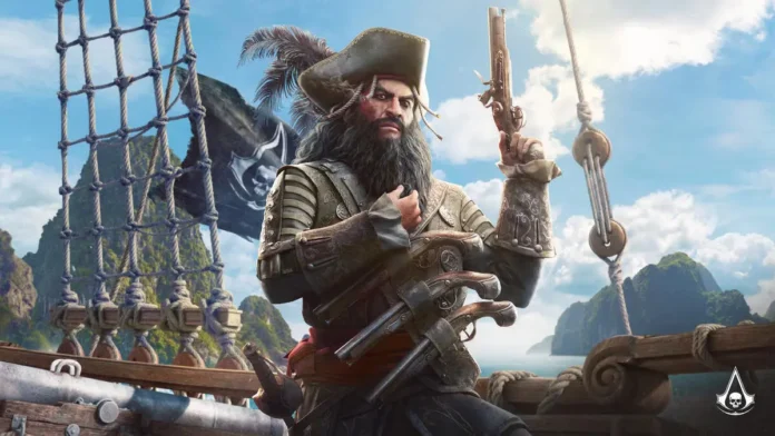 In foto un pirata del gioco Ubisoft Assassin’s Creed Black Flag Resynced.