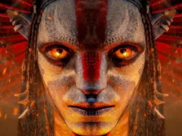 In foto un personaggio del film Avatar - Fuoco e cenere.