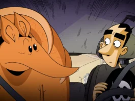 Zerocalcare e L'Armadillo nella serie Netflix Due Spicci.