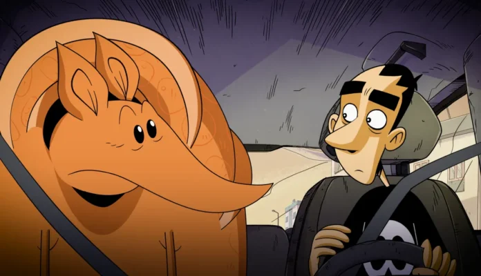 Zerocalcare e L'Armadillo nella serie Netflix Due Spicci.