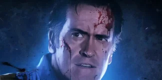 Il personaggio di Ash Williams interpretato da Bruce Campbell.