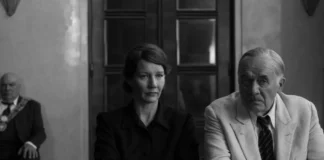Sandra Hüller e Hanns Zischler nel film Fatherland.