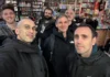In foto alcuni famosi Zerocalcare e alcuni fumettisti italiani.