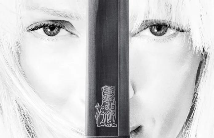 Kill.bill.whole.bloody.affair.cover Uma Thurman nel poster del film Kill Bill: The Whole Bloody Affair.
