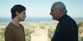 Manuel Nucera e Giorgio Colangeli nel film L'oratore.