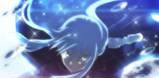 Una scena dall'anime That Time I Got Reincarnated as a Slime Il Film: Le Lacrime del Mare Azzurro.