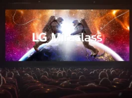 Una immagine della nuova tecnologia per i cinema LG Miraclass.