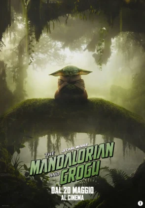 Il nuovo poster mostrato al CinemaCon del film Star Wars: The Mandalorian and Grogu.