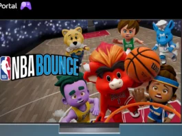 In foto i giocatori di basket dell'arcade NBA Bounce.