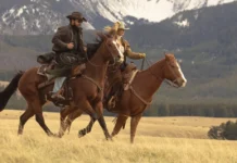 Una scena dalla serie Paramount+ Dutton Ranch..