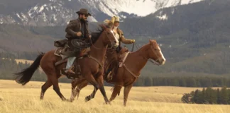 Una scena dalla serie Paramount+ Dutton Ranch..
