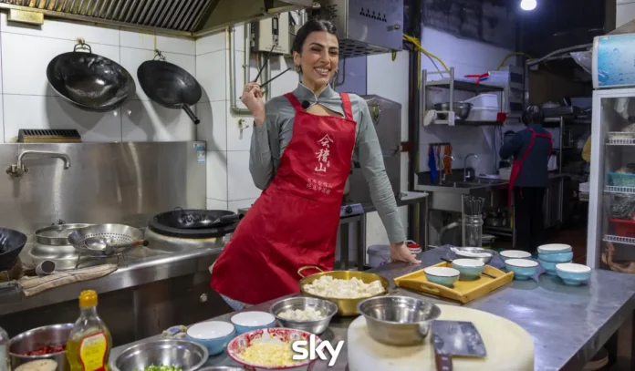 Giulia Salemi nella puntata 6 dell'edizione 2026 di Pechino Express.