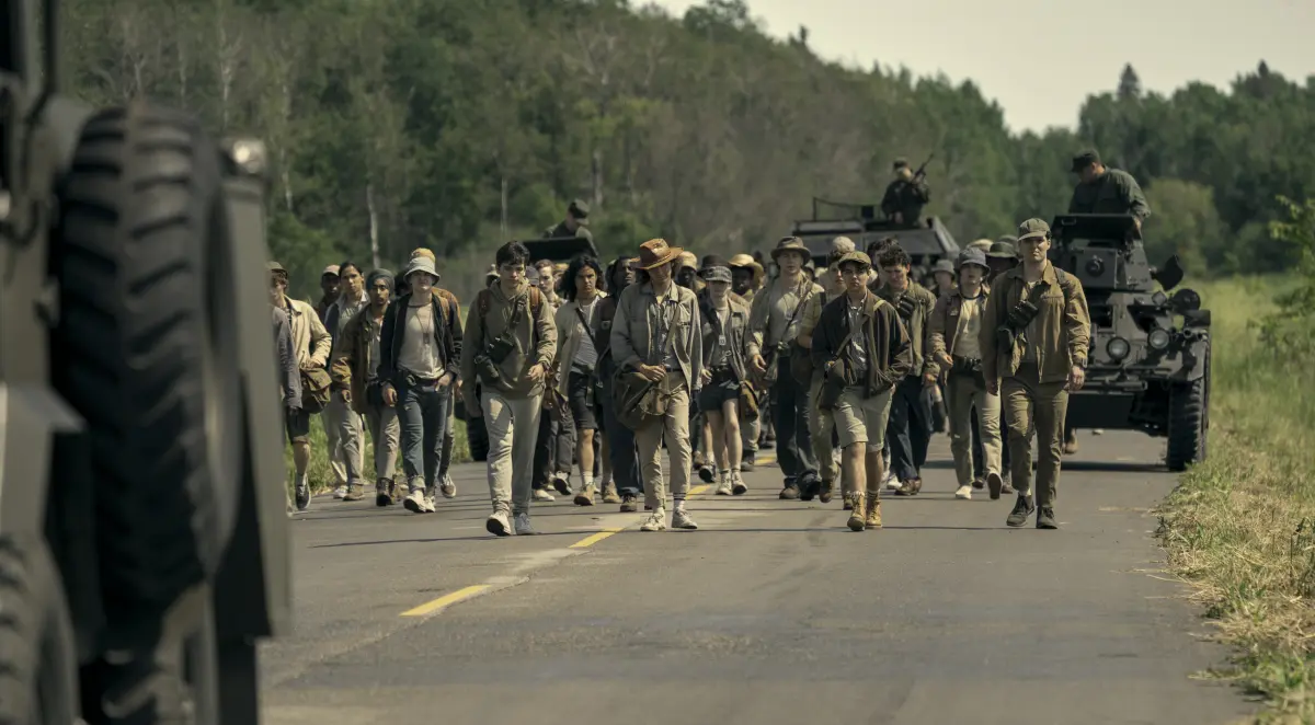 Una scena dal film The Long Walk.