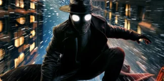 Il personaggio di Spider-Noir nel poster ufficiale.