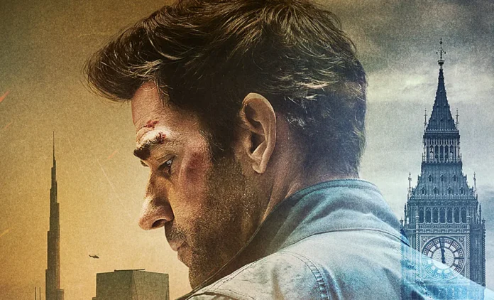 John Krasinski nel poster del thriller Tom Clancy's Jack Ryan.