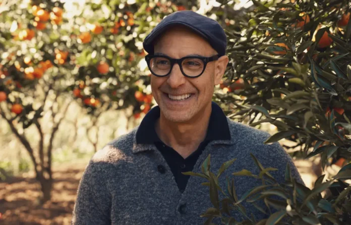 Stanley Tucci nella stagione 2 della serie Disney+ Tucci in Italy.
