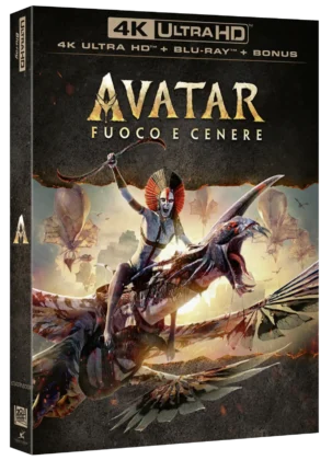 L'edizione home video del film Avatar: fuoco e cenere.