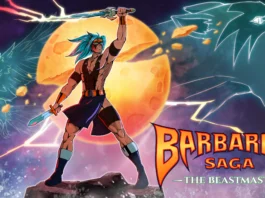 La key-art del gioco Barbarian Saga: The Beastmaster,