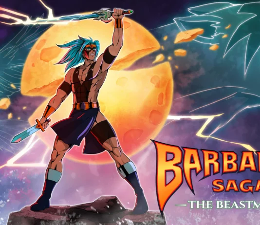 La key-art del gioco Barbarian Saga: The Beastmaster,