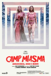 Il poster del film Camp Miasma adolescenza, sesso e morte.