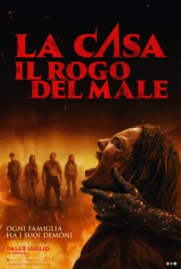 Il poster dell'horror La casa: Il rogo del Male.