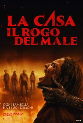 Il poster dell'horror La casa: Il rogo del Male.