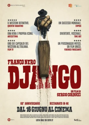 Il poster dell'edizione in 4K del western Django.