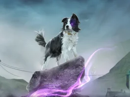 La key-art del videogioco Hounded.