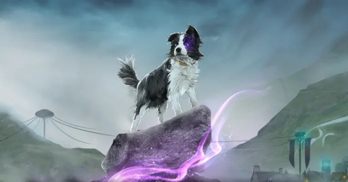 La key-art del videogioco Hounded.