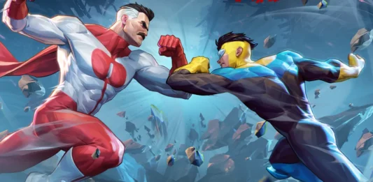 La key-art del picchiaduro Invincible VS.