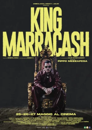 Il poster del docufilm King Marracash.