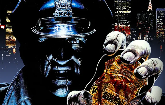 La key-art dell'horror Maniac Cop.