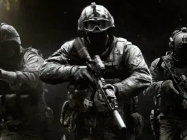 La key-art del videogioco Call of Duty: Modern Warfare 4.