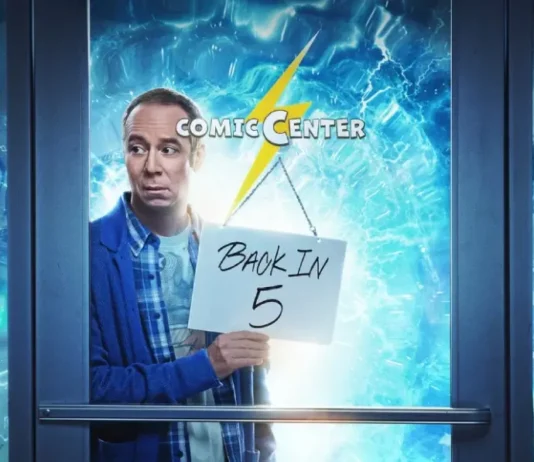 La key-art della serie spin-off di The Big Bang Theory Stuart Fails to Save the Universe.