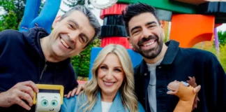 In foto i doppiatori italiani del film Disney e PIxar Toy Story 5.