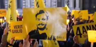 Una scena dal documentario Giulio Regeni – Tutto il male del mondo.