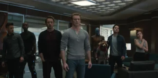 Una scena dal film Marvel Avengers: Endgame (re-release).