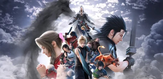 La key-art dell'action RPG Final Fantasy VII Revelation,